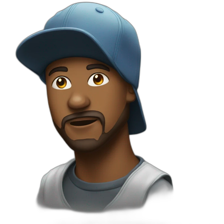 hasbik in rap cap emoji