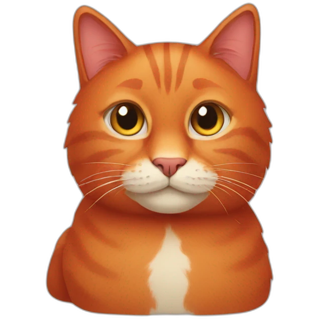 red cat emoji