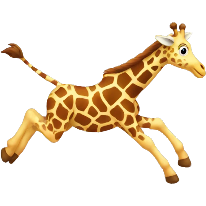Flying giraffe  emoji
