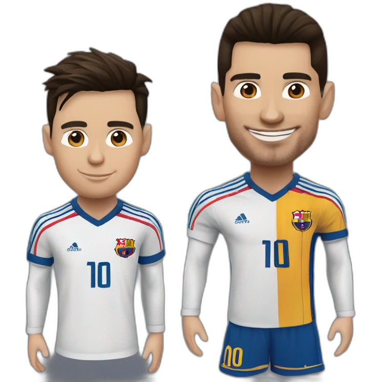 Lionel messi avec Cristiano ronaldo emoji