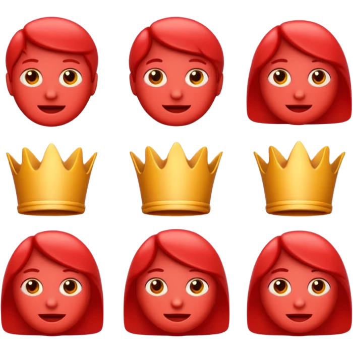 French frize emoji NO FACE red case front  emoji