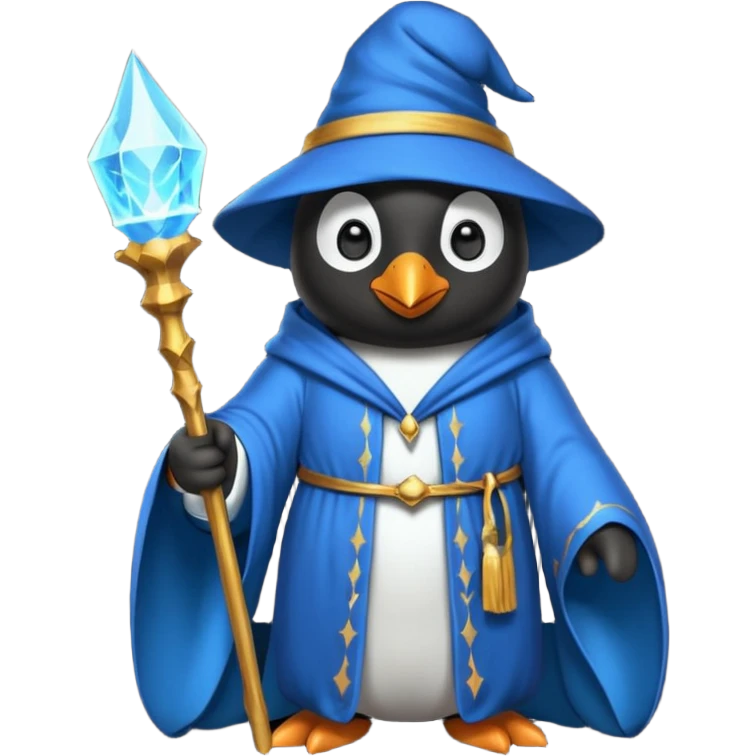 Penguin Wizard emoji