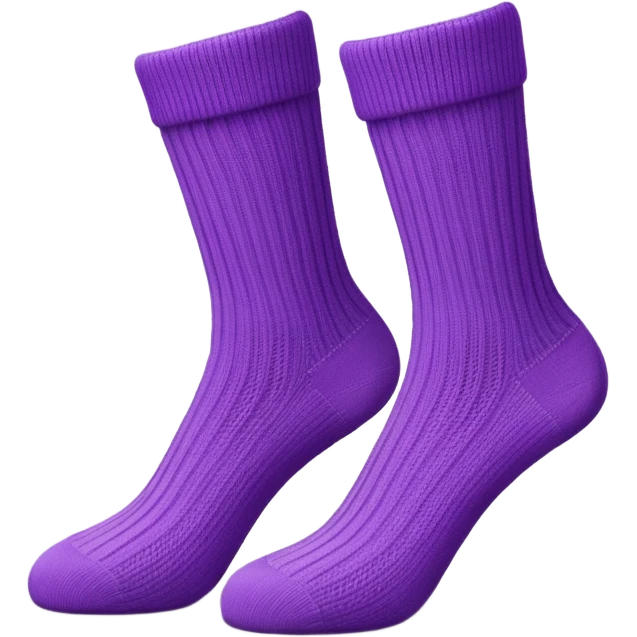 non slip socks purple emoji