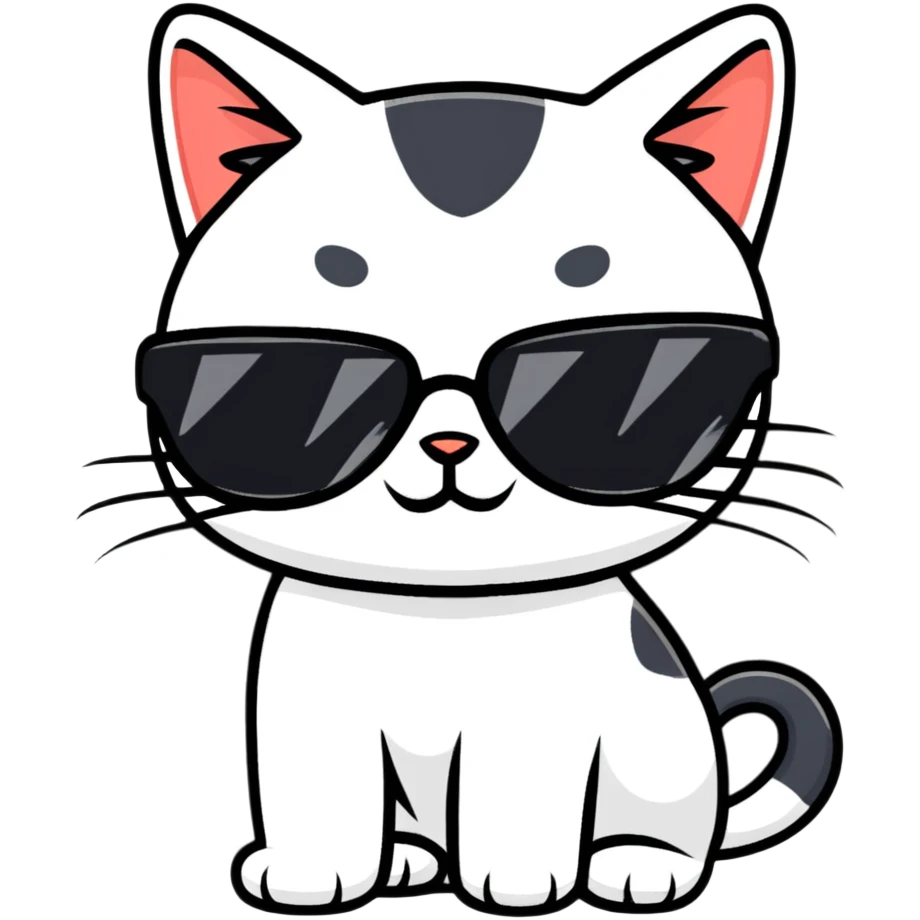 cat wearing sunglasses emoji