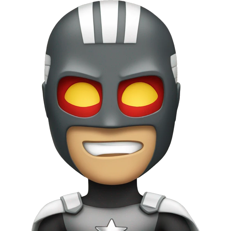 fake superhero with both the letters "A" and "I" emoji