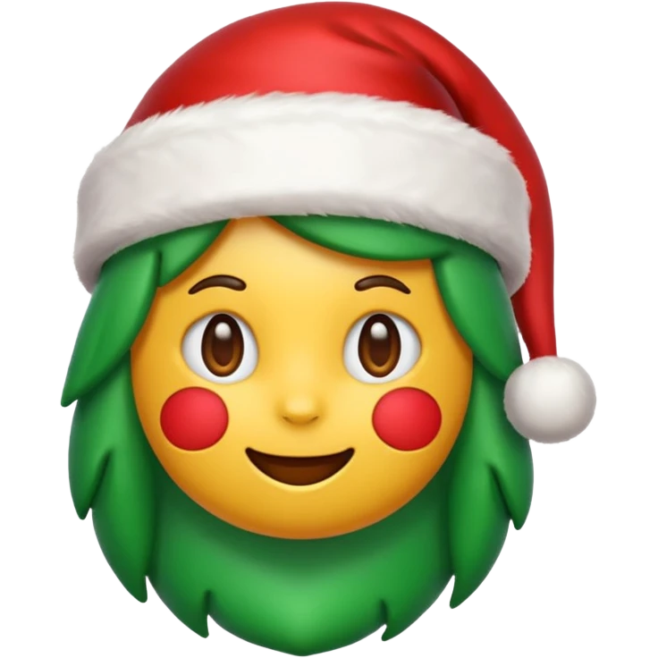 chirstmans chat emoji with exact rounded chat shape with winter seshteic emoji
