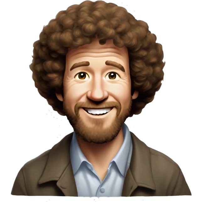 bob ross painting markzuckerburg emoji