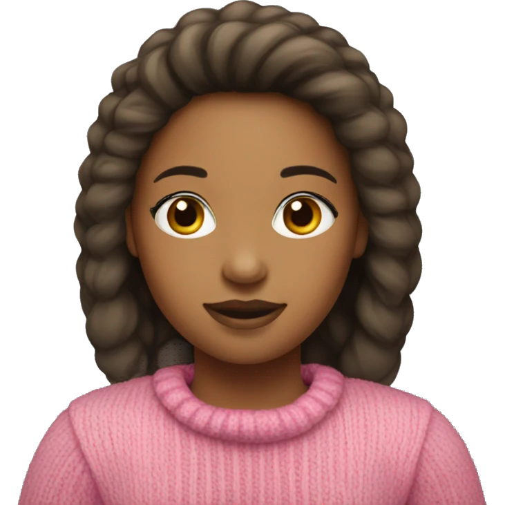 Girl with pink sweater wearing Ugg boots emoji