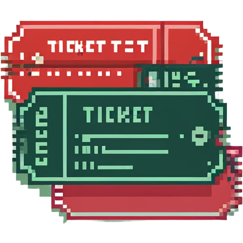 green ticket emoji