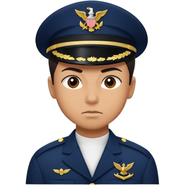 a powerful fighter of the navy emoji