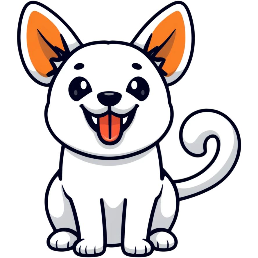 Eine Hund der nur „subba“ sagt emoji
