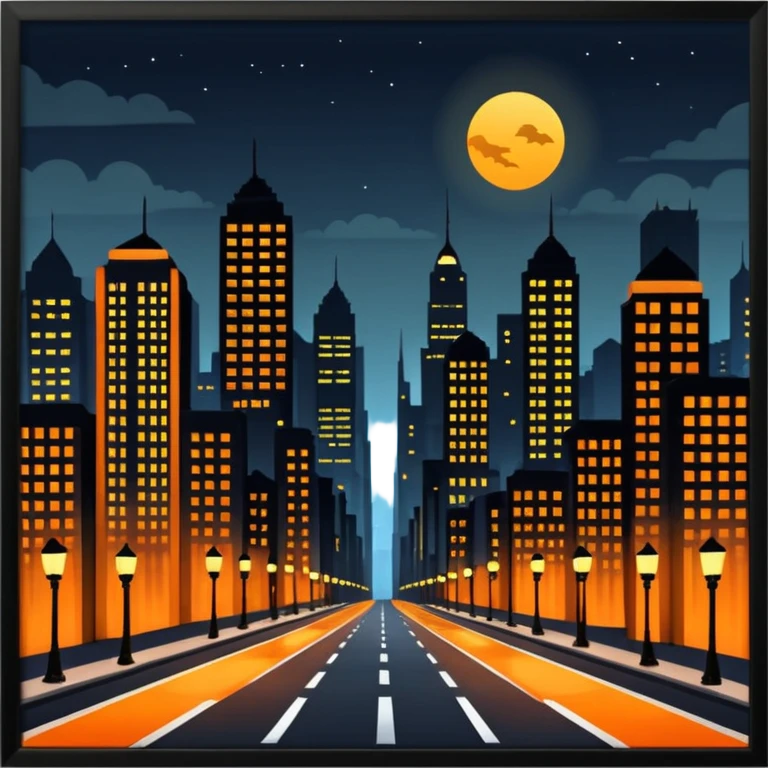 A Nigerian city at night  emoji