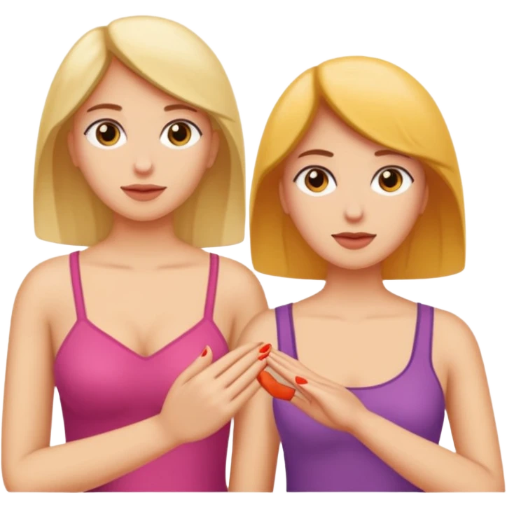 deux doigts humain en train de doigter la partie intime d'une femme emoji