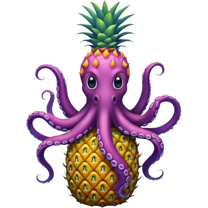 Octopus on a pineapple emoji