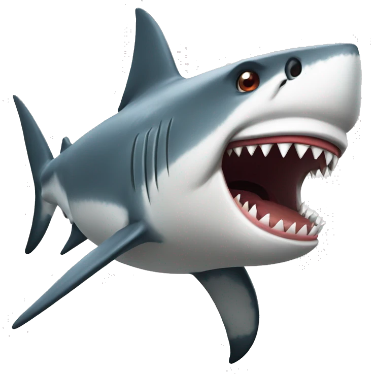 Angry shark emoji