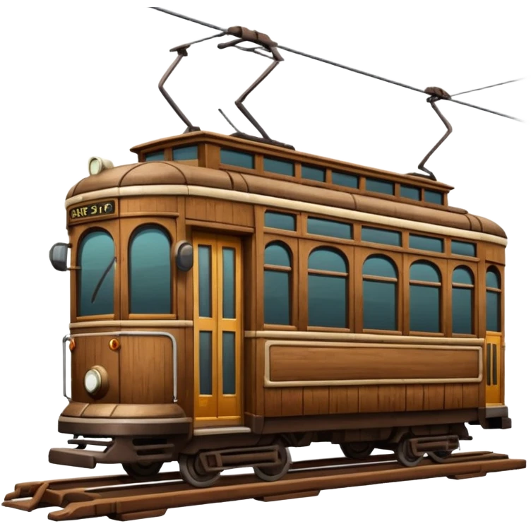 Brown Streetcar emoji