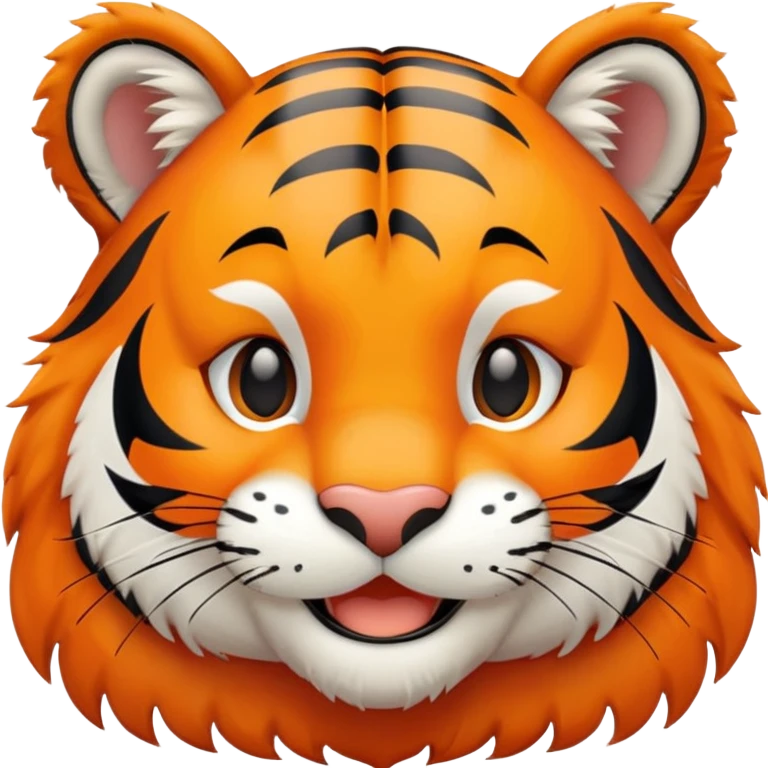 happy student tiger head shot emoji