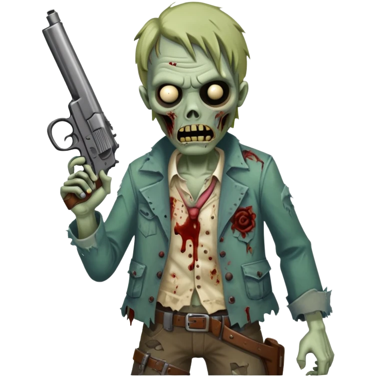 zombie with gun  emoji