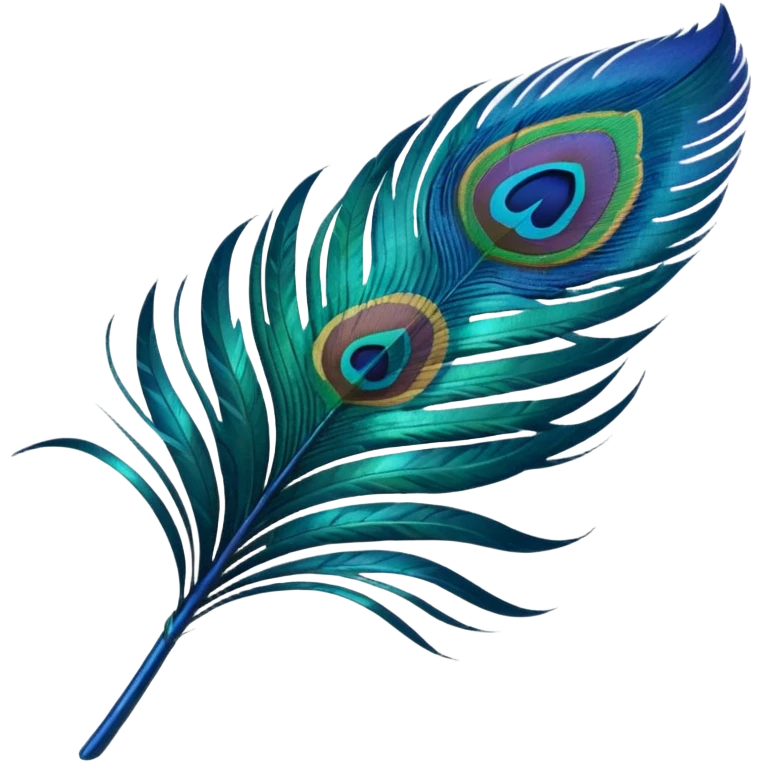 Peacock feather emoji