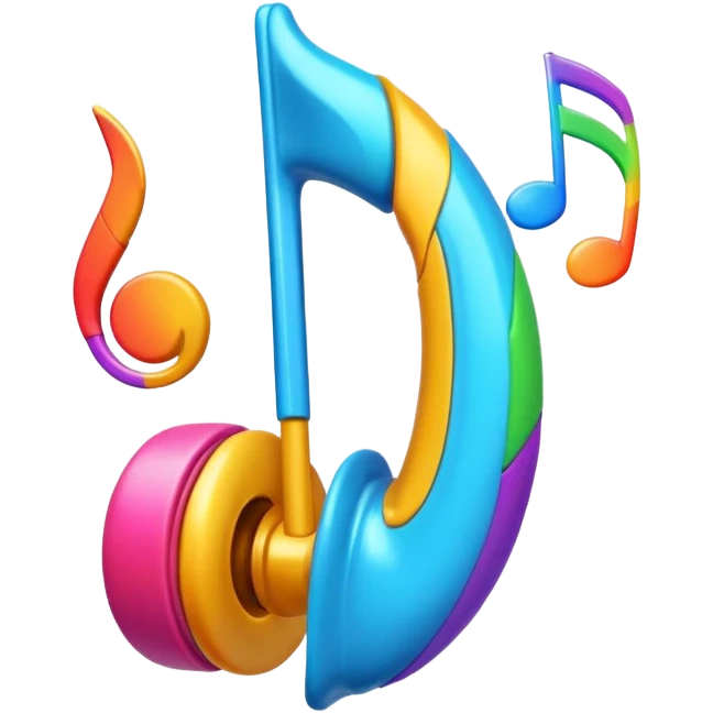 Music to my ears, music flowing into an ear emoji