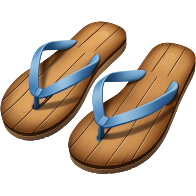 wood flip flop emoji