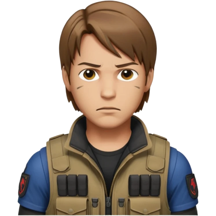 Leon Kennedy from resident evil 4 emoji