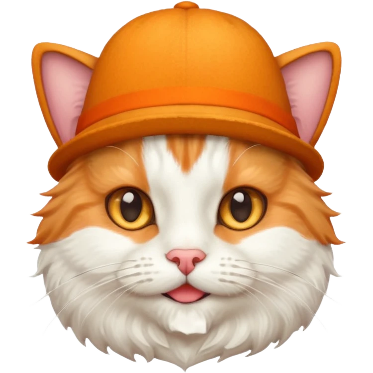 A cat with a hat and mustash  emoji