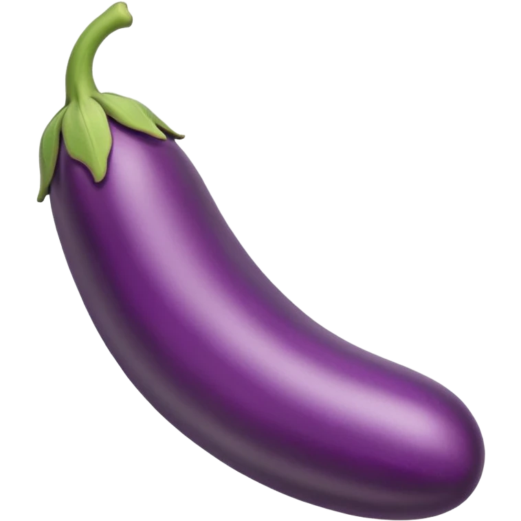 bent eggplant emoji