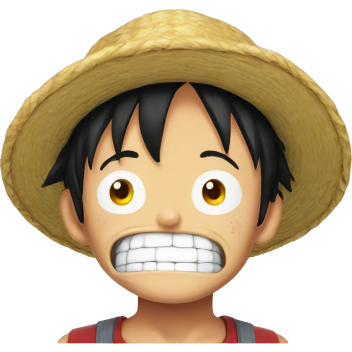 Luffy drooling emoji