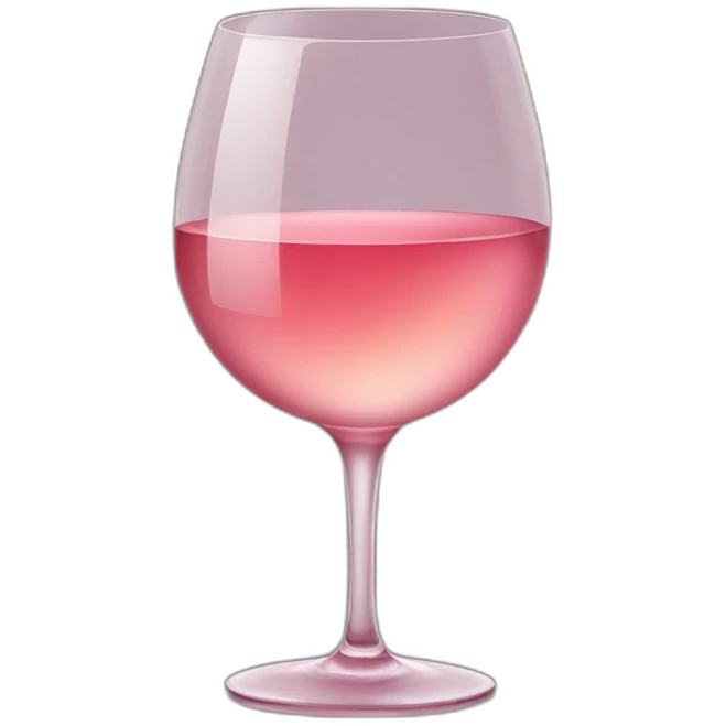 glass of rose wine emoji
