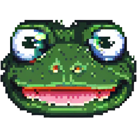 pepe the frog with wild eyes and tongue out emoji