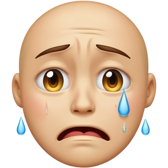 crying face emoji, expressive and clear emoji