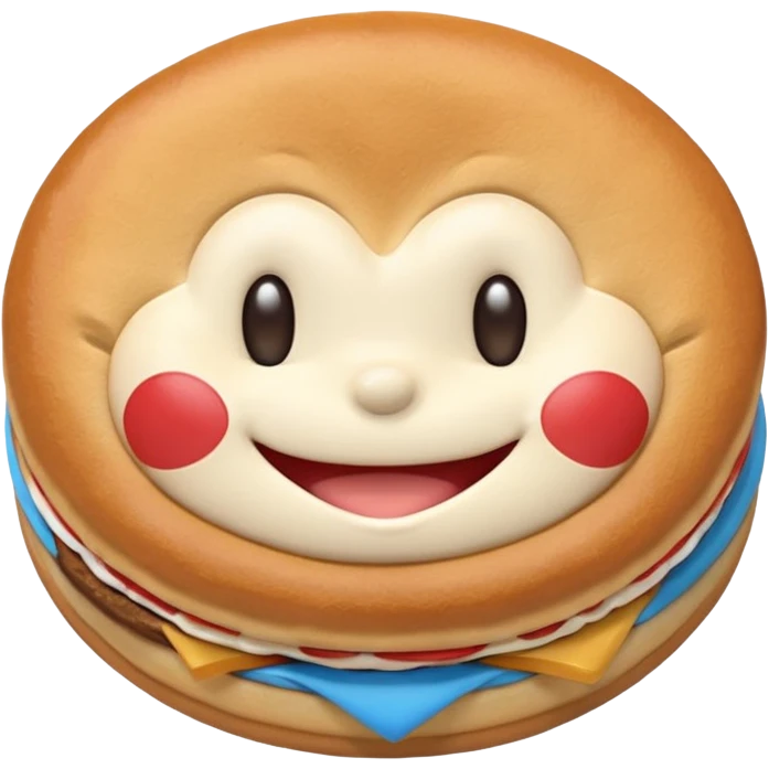 Doraemon Eating Dorayaki  emoji