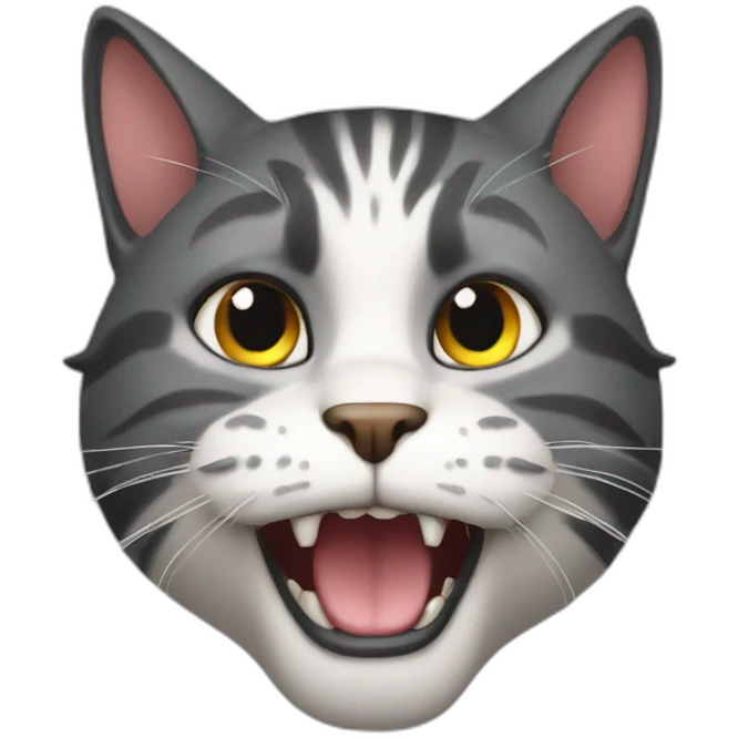 Nasty cat emoji
