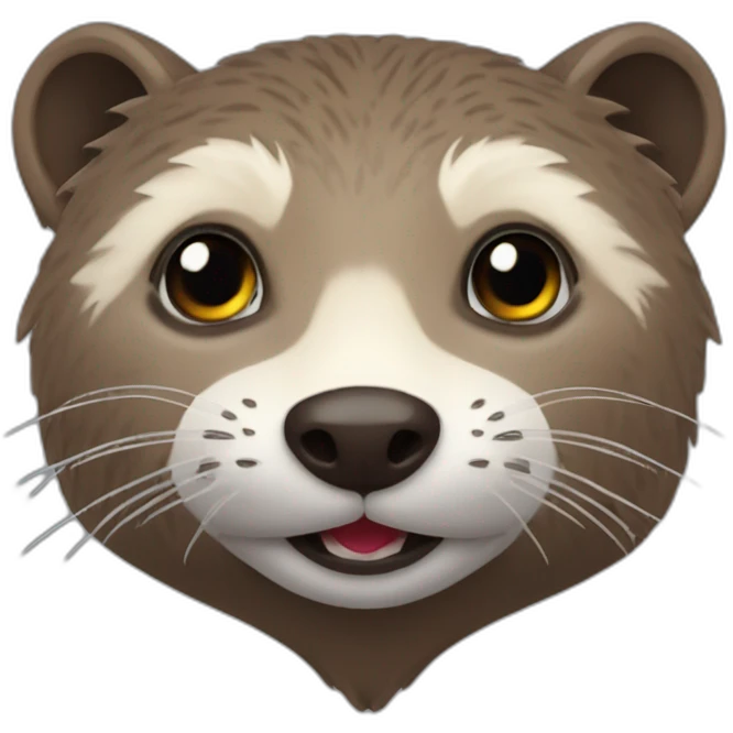 Loutre sur raton laveur sur renard emoji