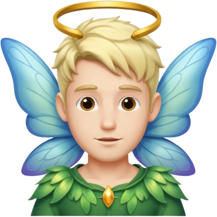 male fairy wings. emoji
