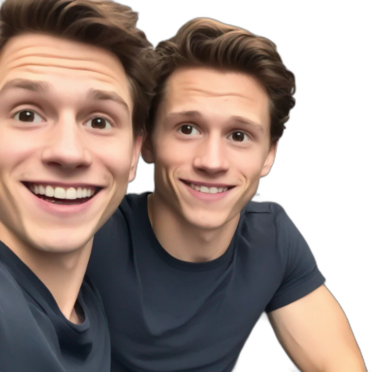 Black man behind Tom Holland emoji