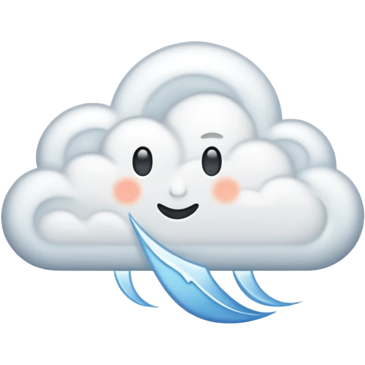 blowing wind emoji