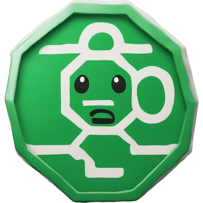 green stop sign emoji