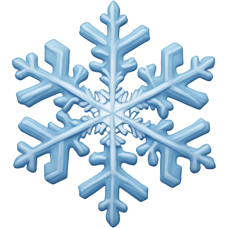 snowflake pastel blue emoji