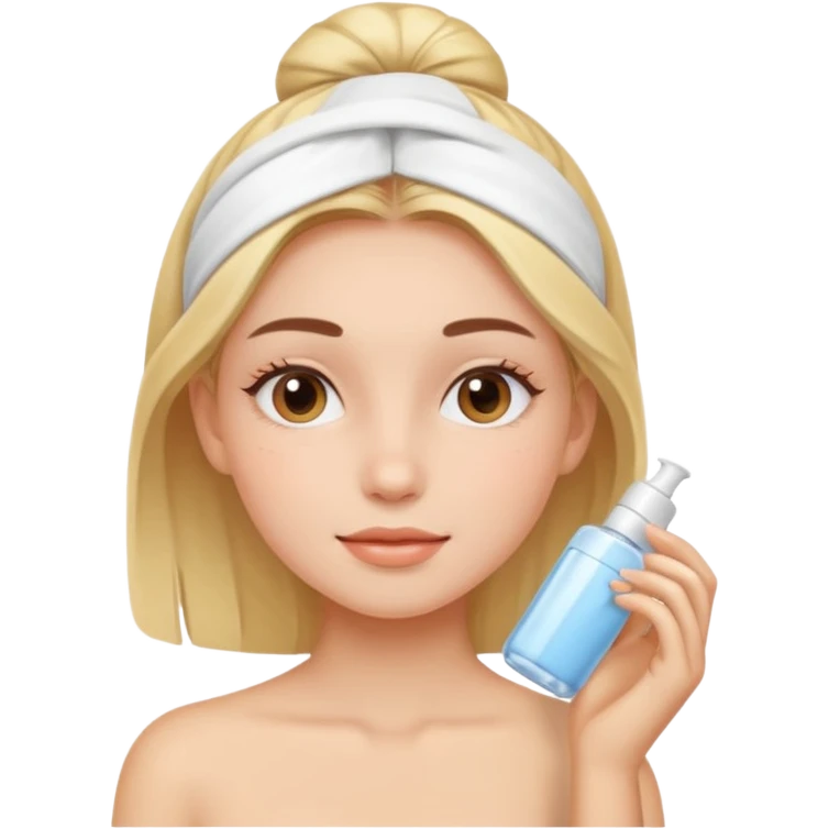 Chica con sckincare emoji