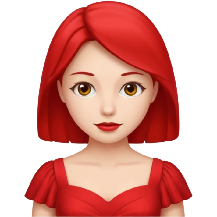 lady in red  emoji