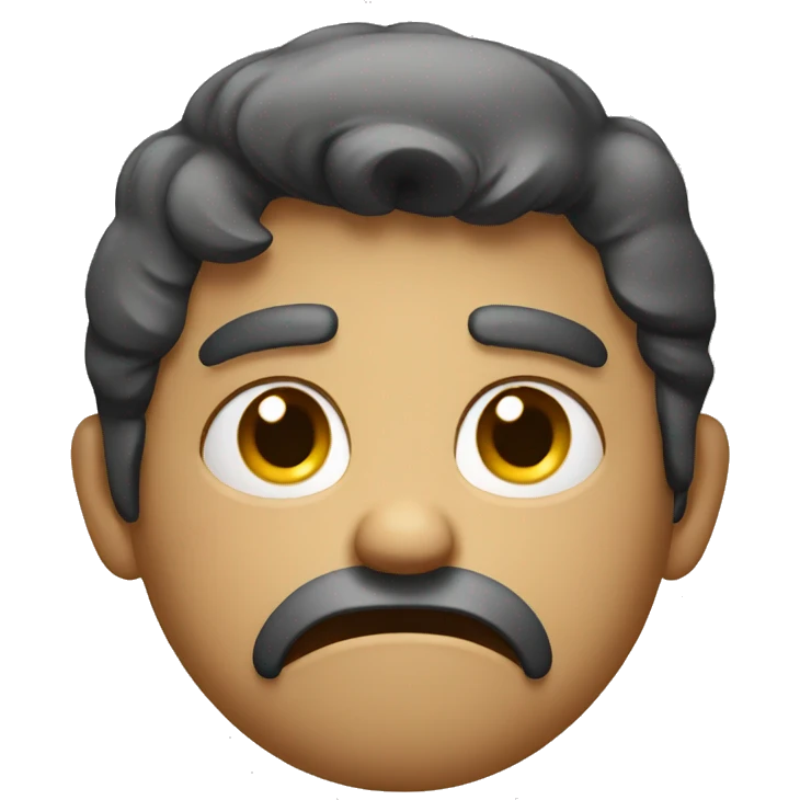 Annoyed face emoji