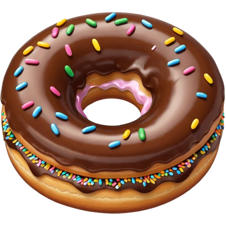 Choclaty donut emoji