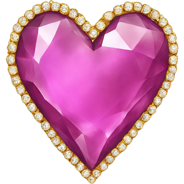 Jewel heart emoji