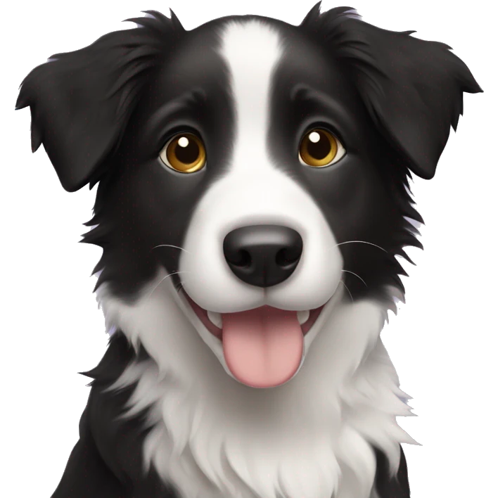 A border collie puppy emoji