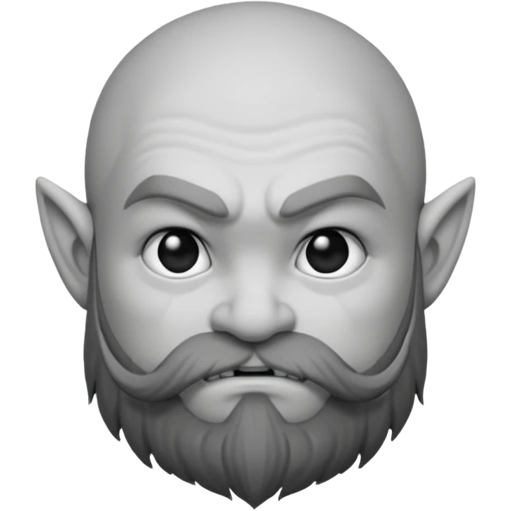 Enano dnd estilo (dibujo antiguo blanco y negro) (ESTILO DARK ANIME Y QUE SE NOTE QUE ES UN ENANO) emoji