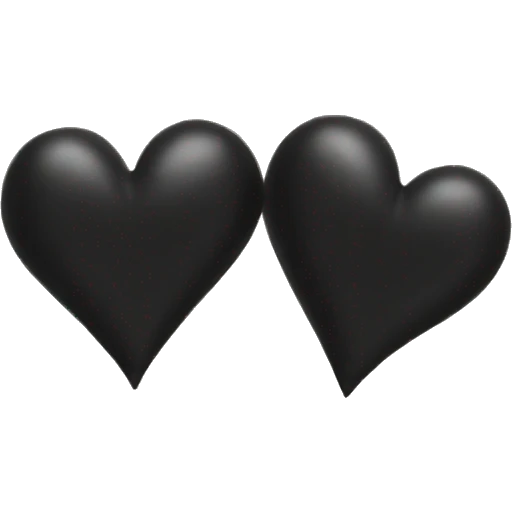 two black hearts emoji