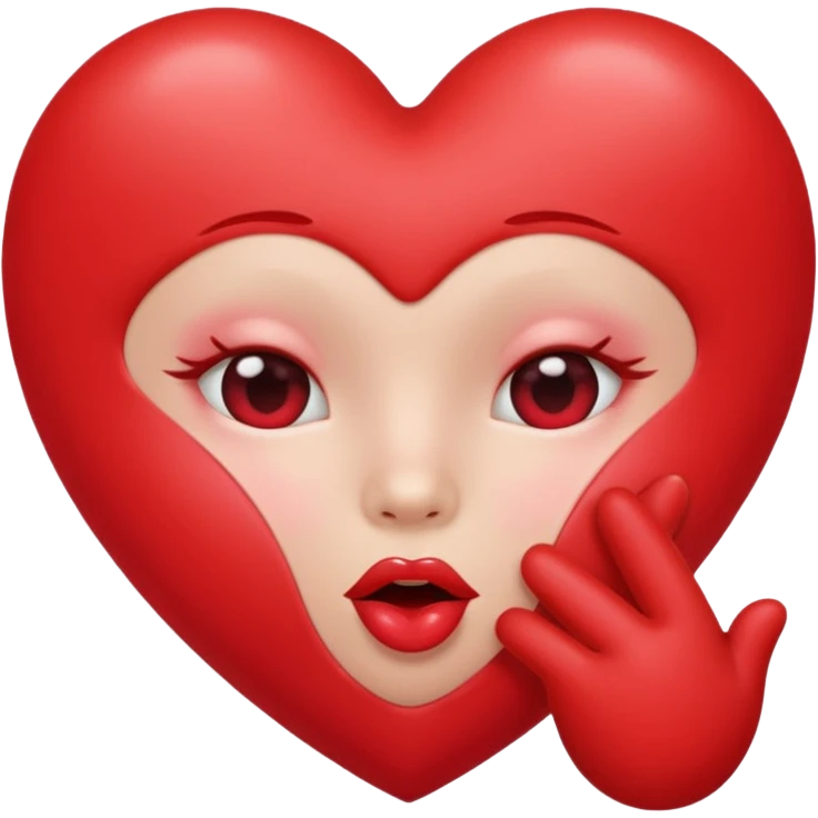 Heart blowing kisses emoji