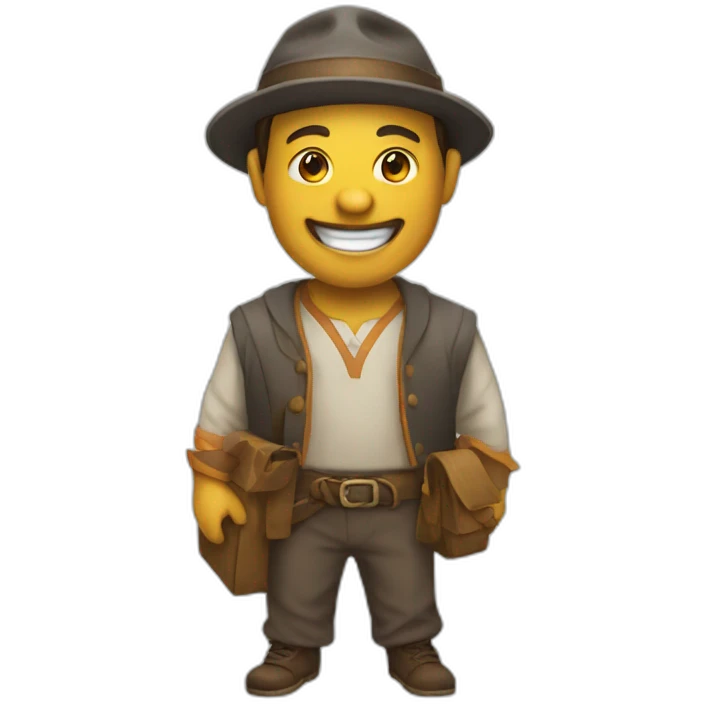 Happy-merchant emoji